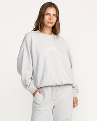 So Sunny Kendal Crewneck Sweatshirt - Heather Grey | Billabong Women