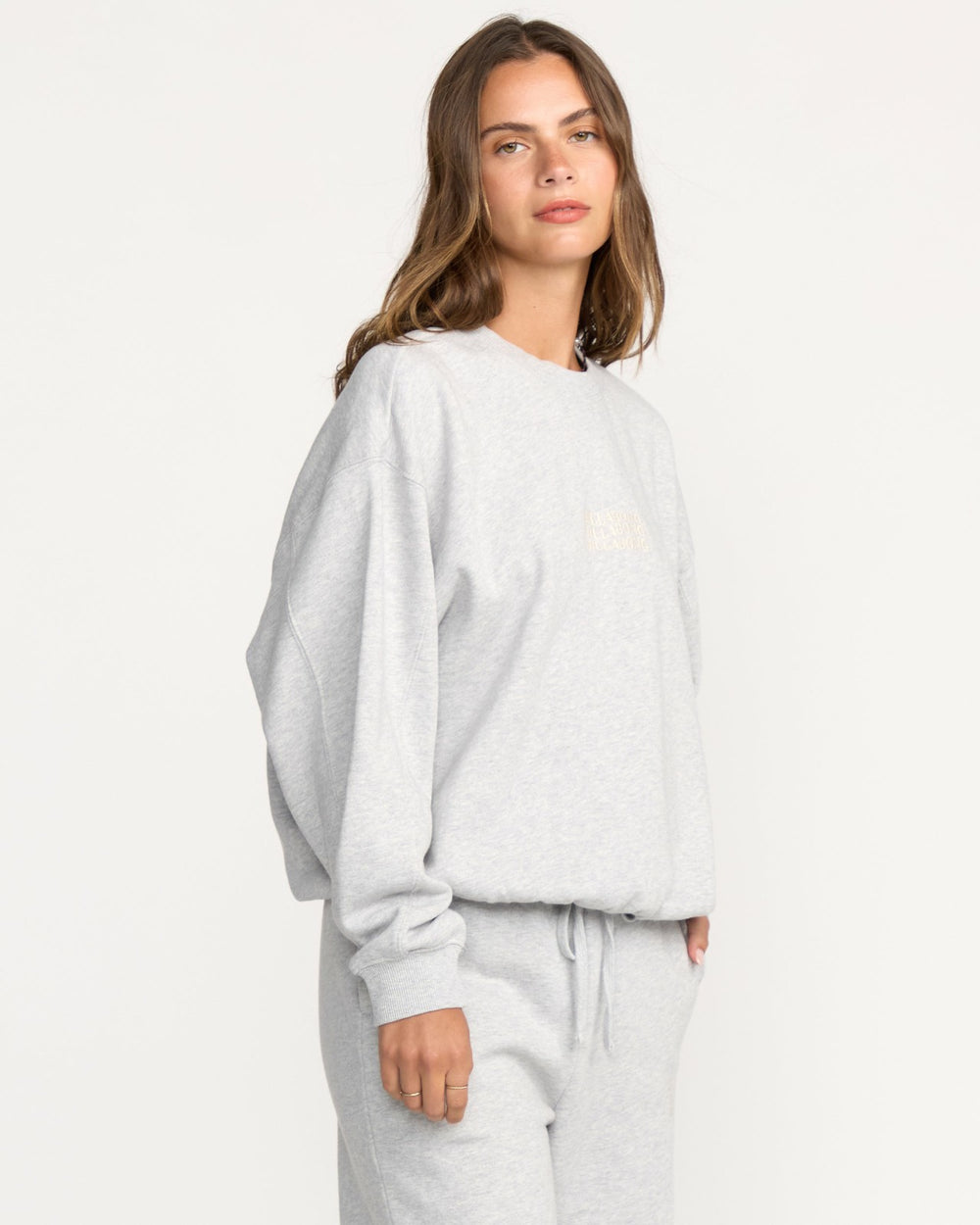 So Sunny Kendal Crewneck Sweatshirt - Heather Grey | Billabong Women
