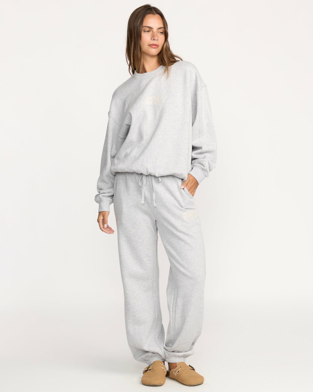 So Sunny Kendal Crewneck Sweatshirt - Heather Grey | Billabong Women