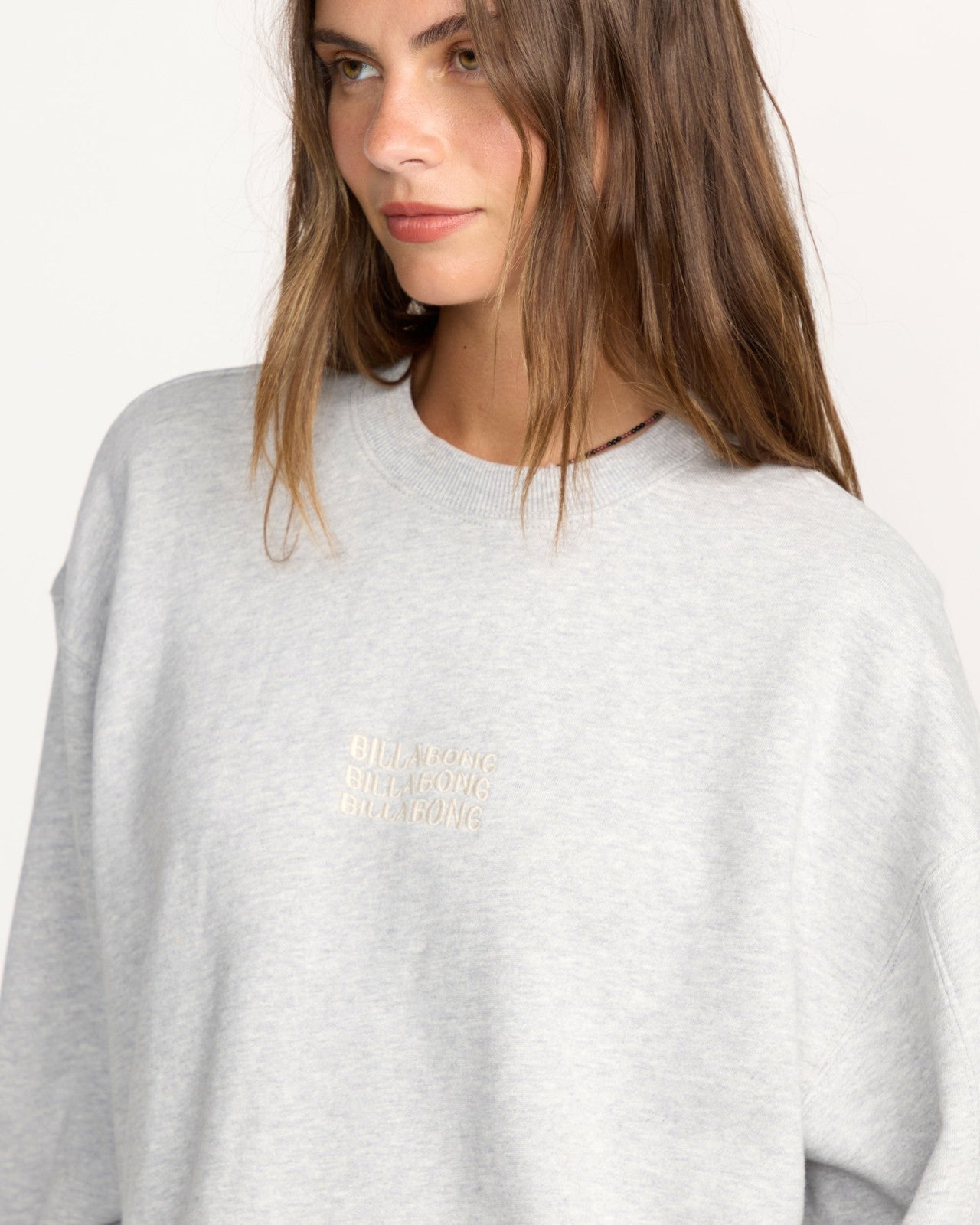 So Sunny Kendal Crewneck Sweatshirt - Heather Grey | Billabong Women