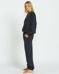 So Typical Elastic Waist Pants - Black Pebble | Billabong Women