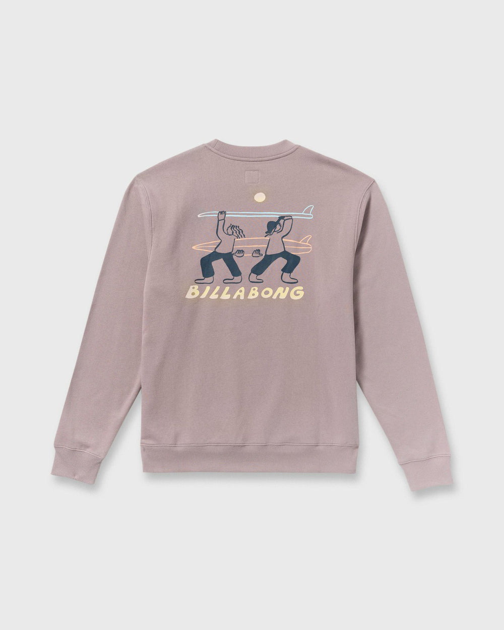 Split The Peak Crewneck Sweatshirt - Purple Ash | Billabong Men
