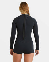 2/2mm Spring Fever Natural Upcycler Flatlock Back Zip Long Sleeve Spri | Billabong Women