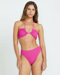 Summer High Drew Bandeau Bikini Top - Fiesta Pink | Billabong Women