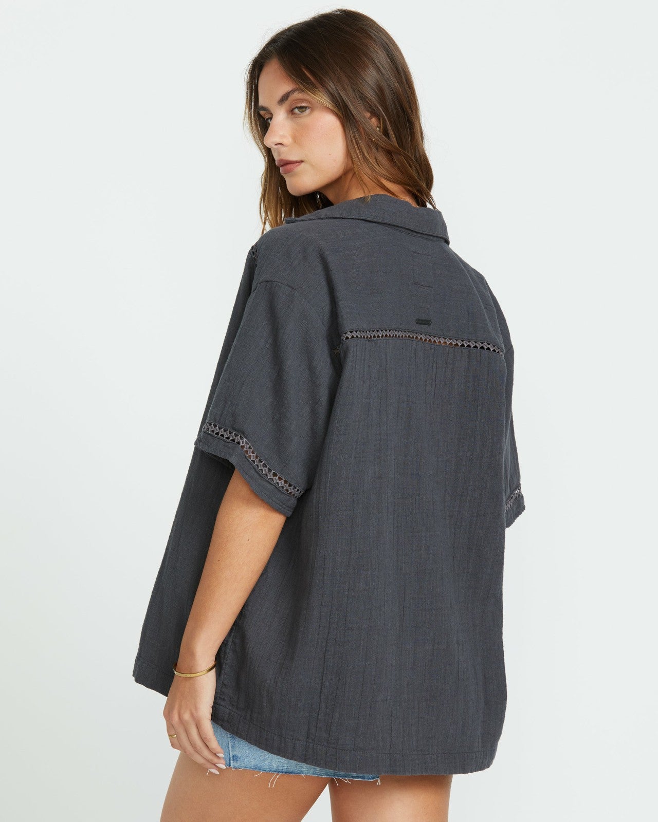 Summers End Short Sleeve Shirt - Black Sands | Billabong Women