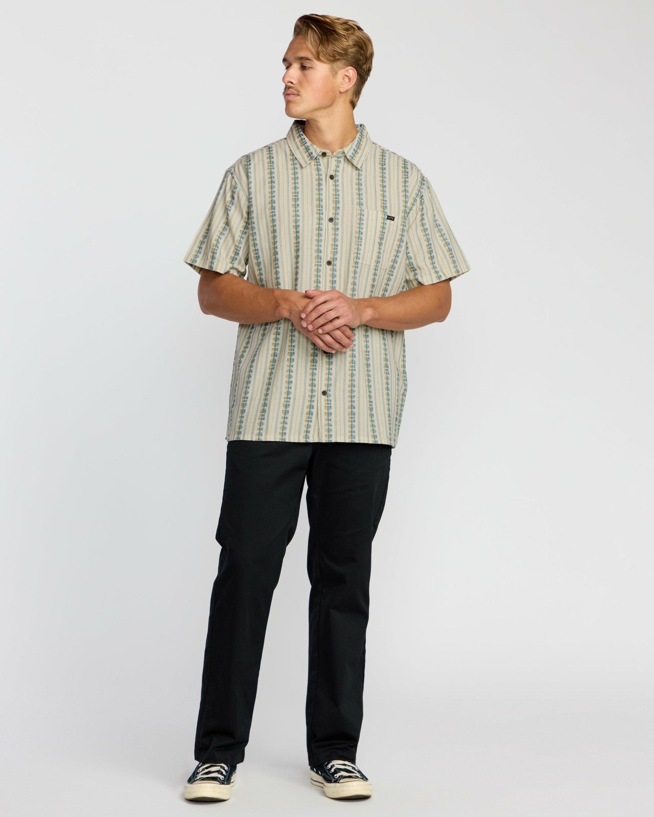 Sundays Jacquard Short Sleeve Shirt - Cream | Billabong Men