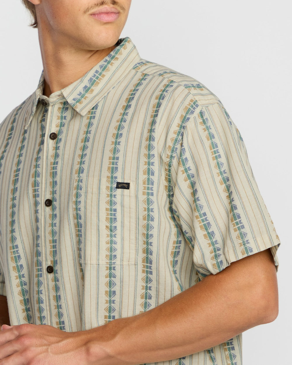 Sundays Jacquard Short Sleeve Shirt - Cream | Billabong Men