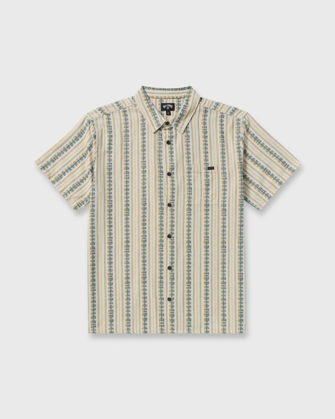 Sundays Jacquard Short Sleeve Shirt - Cream | Billabong Men