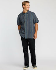 Sundays Jacquard Short Sleeve Shirt - Dark Navy | Billabong Men