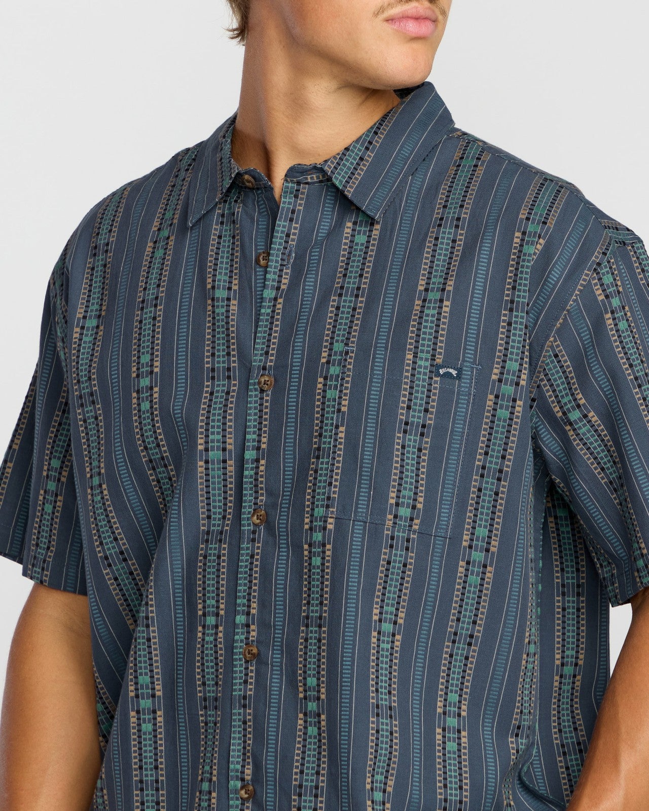 Sundays Jacquard Short Sleeve Shirt - Dark Navy | Billabong Men