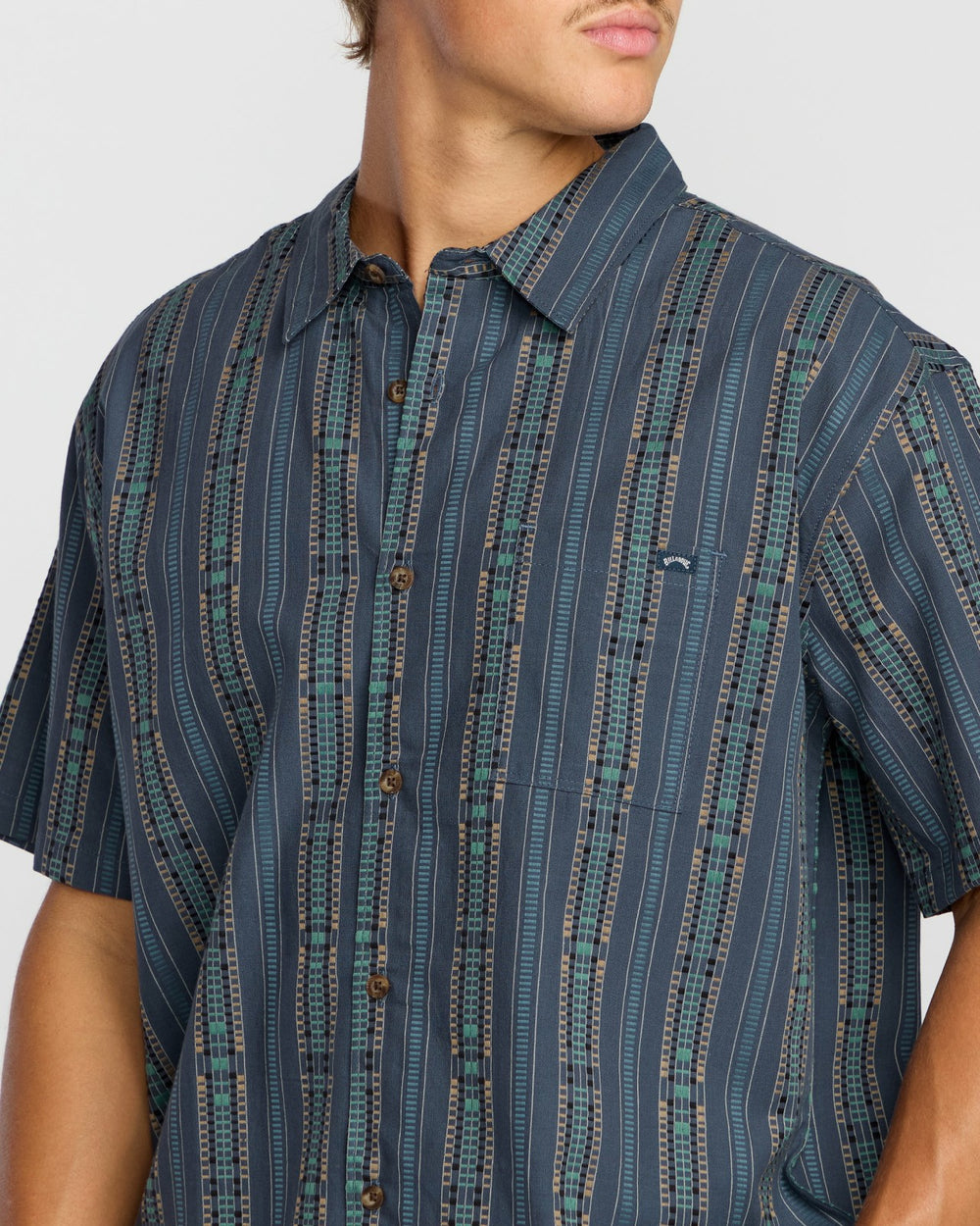 Sundays Jacquard Short Sleeve Shirt - Dark Navy | Billabong Men