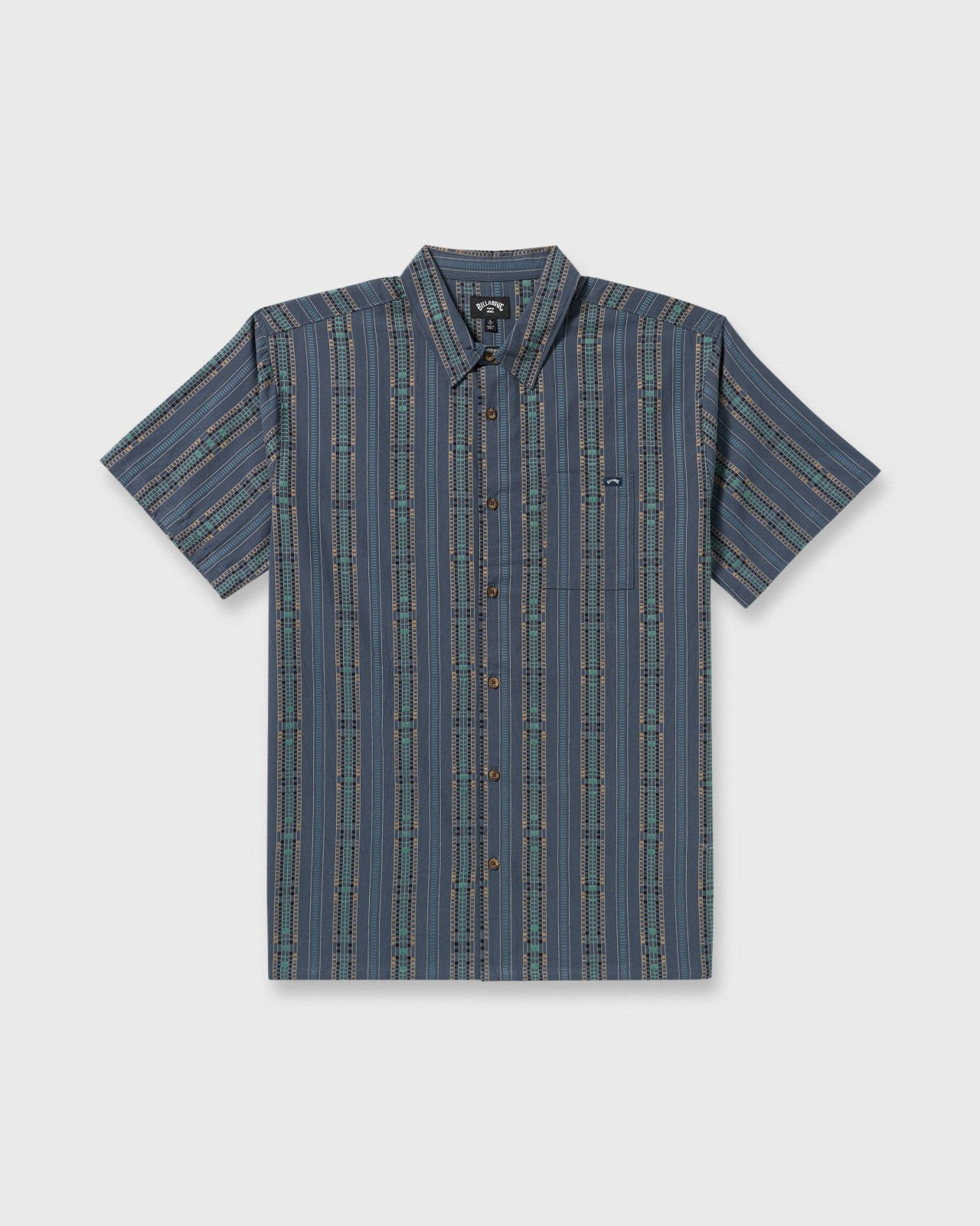 Sundays Jacquard Short Sleeve Shirt - Dark Navy | Billabong Men