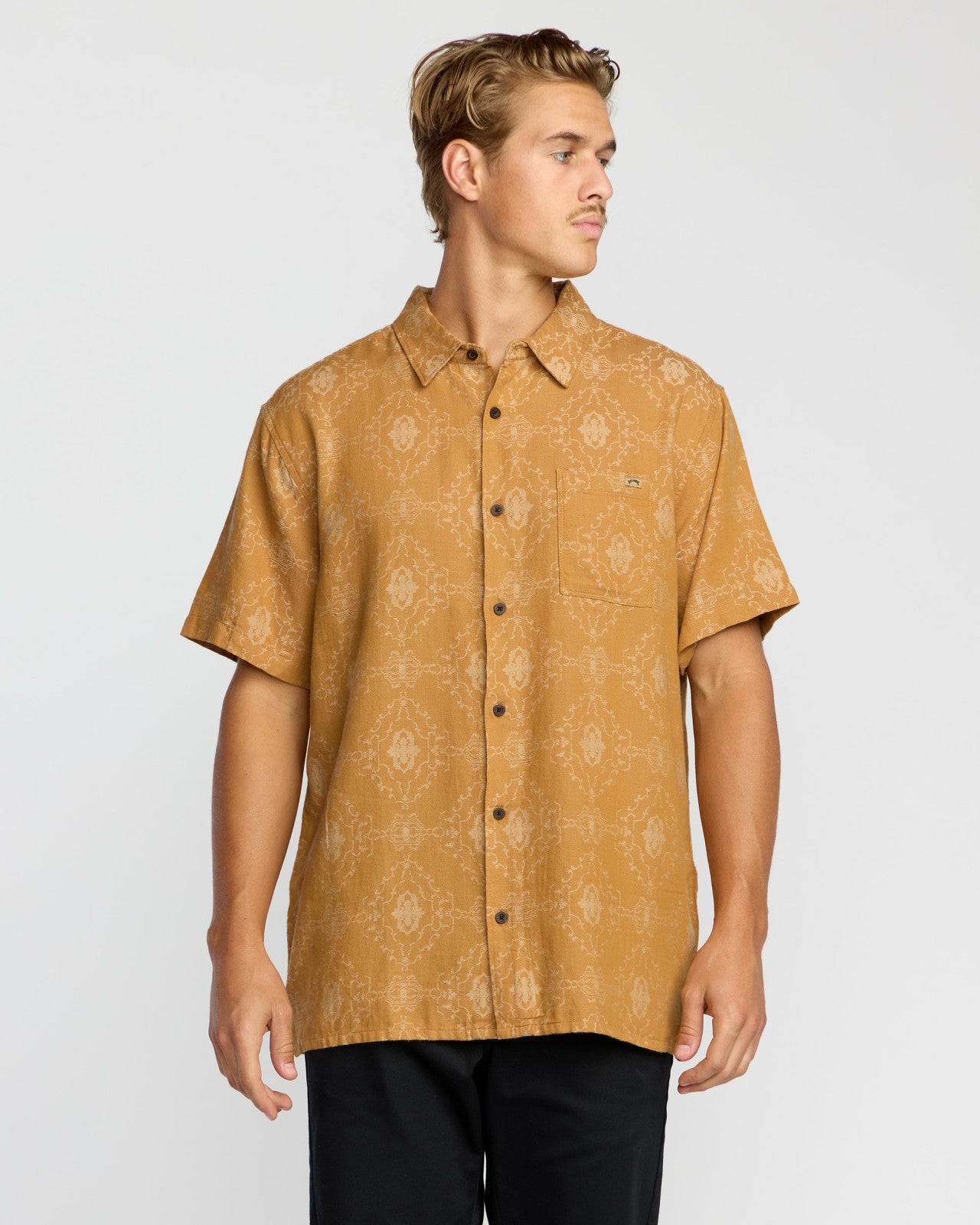Sundays Jacquard Short Sleeve Shirt - Golden Haze | Billabong Men