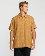 Sundays Jacquard Short Sleeve Shirt - Golden Haze | Billabong Men