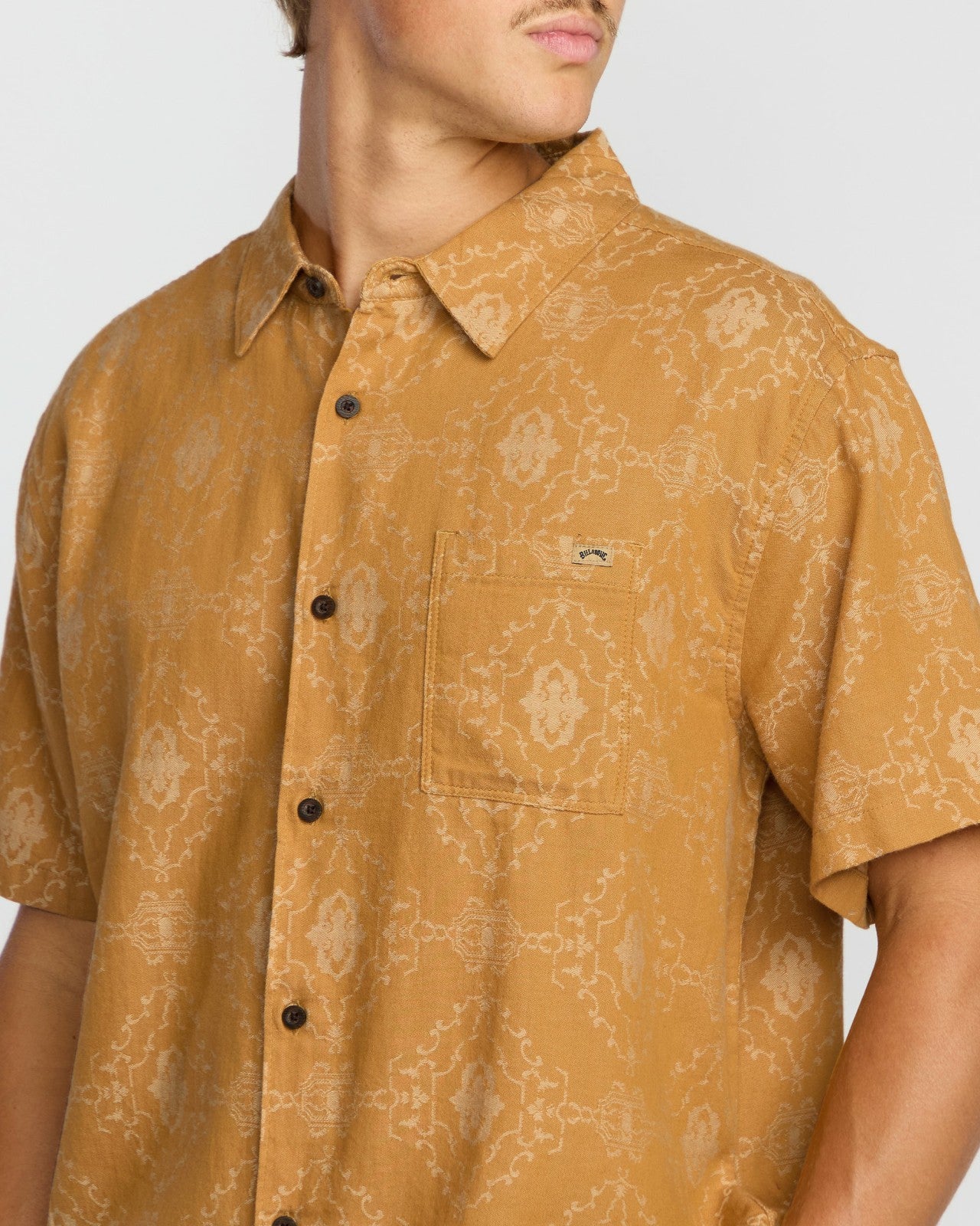 Sundays Jacquard Short Sleeve Shirt - Golden Haze | Billabong Men