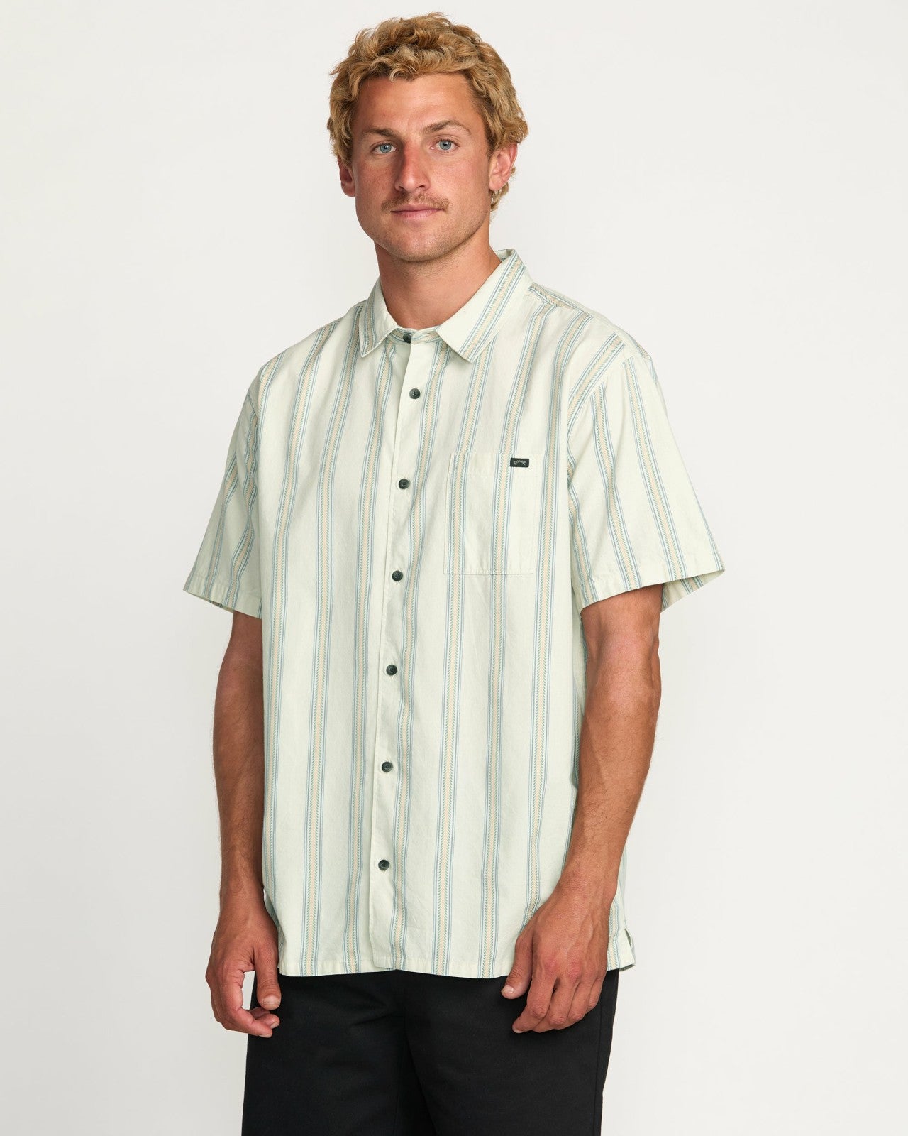 Sundays Jacquard Short Sleeve Shirt - Silver | Billabong Men