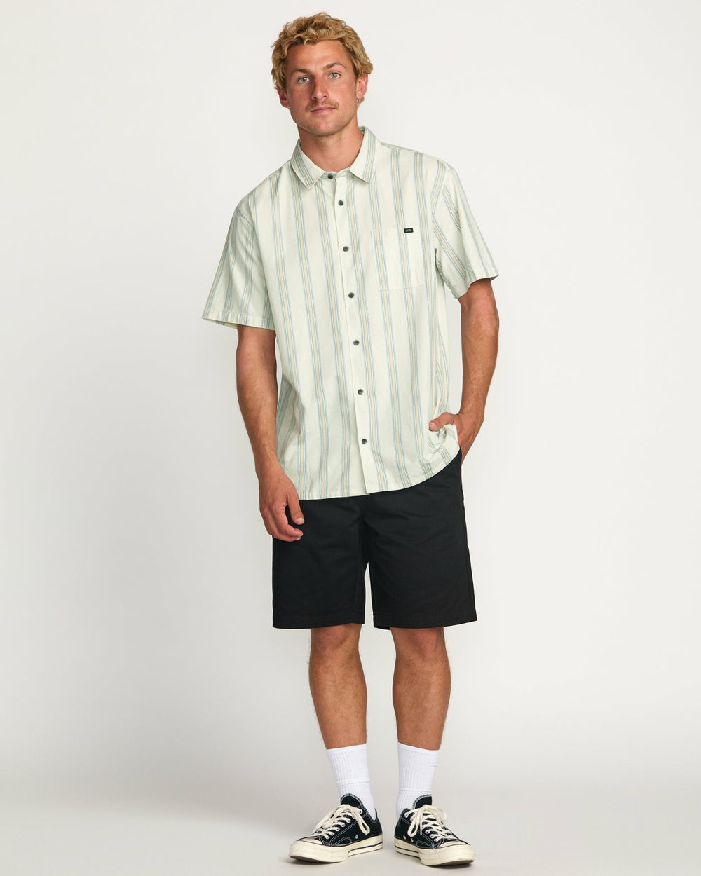 Sundays Jacquard Short Sleeve Shirt - Silver | Billabong Men