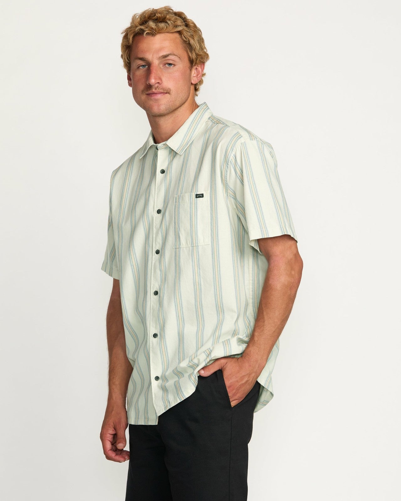 Sundays Jacquard Short Sleeve Shirt - Silver | Billabong Men