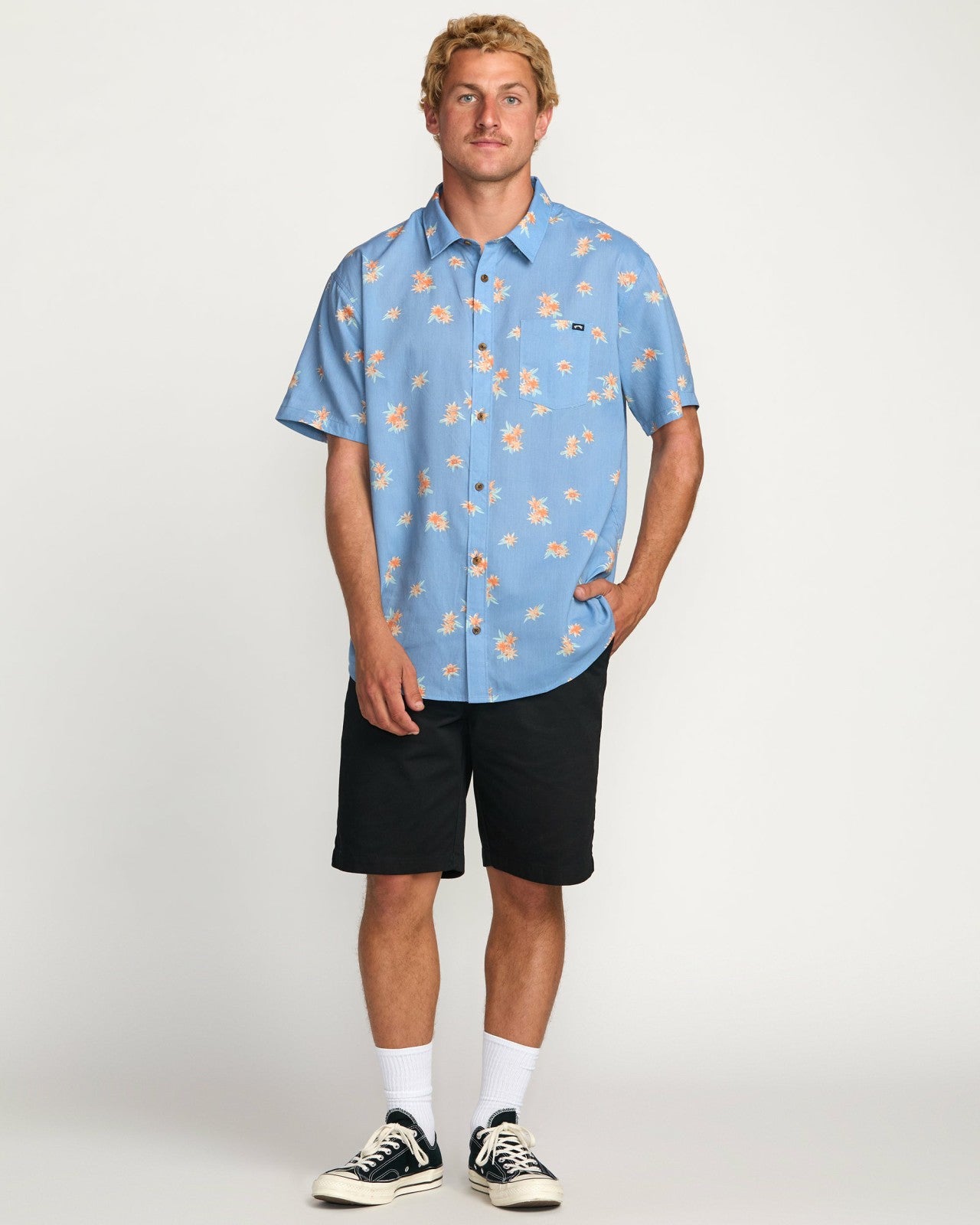 Sundays Mini Short Sleeve Shirt - Carolina Blue | Billabong Men