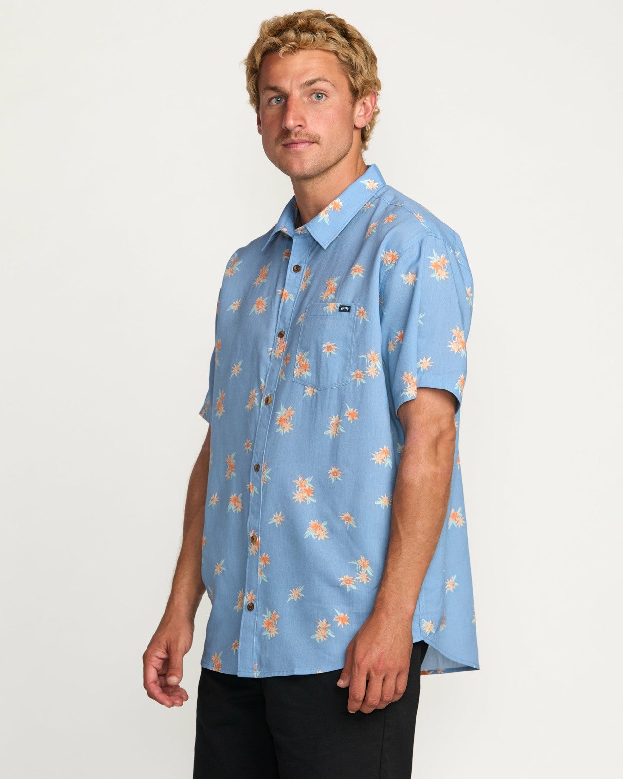 Sundays Mini Short Sleeve Shirt - Carolina Blue | Billabong Men