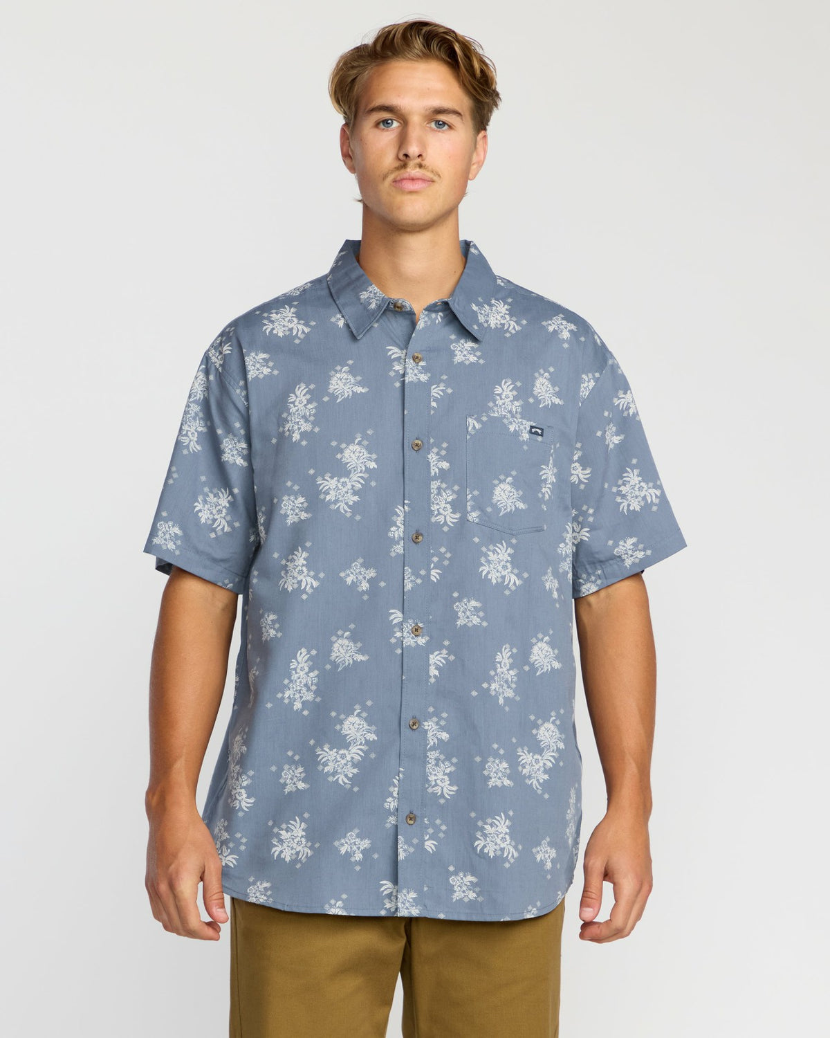 Sundays Mini Short Sleeve Shirt - Steel Blue | Billabong Men