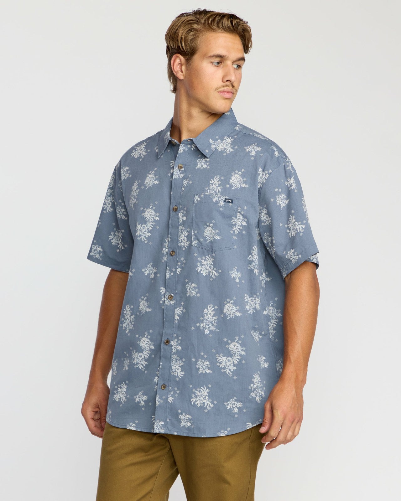 Sundays Mini Short Sleeve Shirt - Steel Blue | Billabong Men