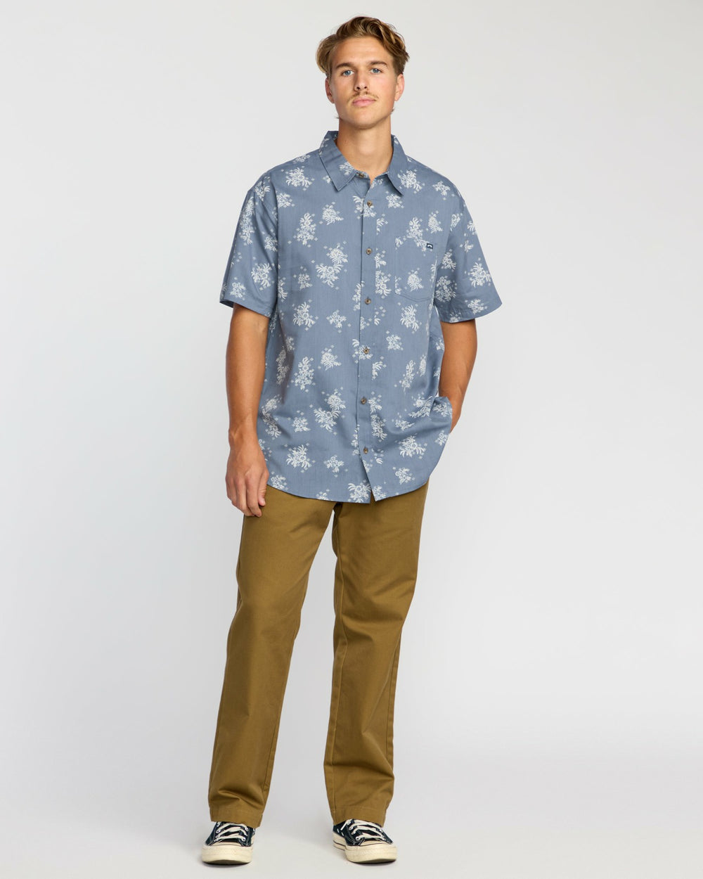 Sundays Mini Short Sleeve Shirt - Steel Blue | Billabong Men