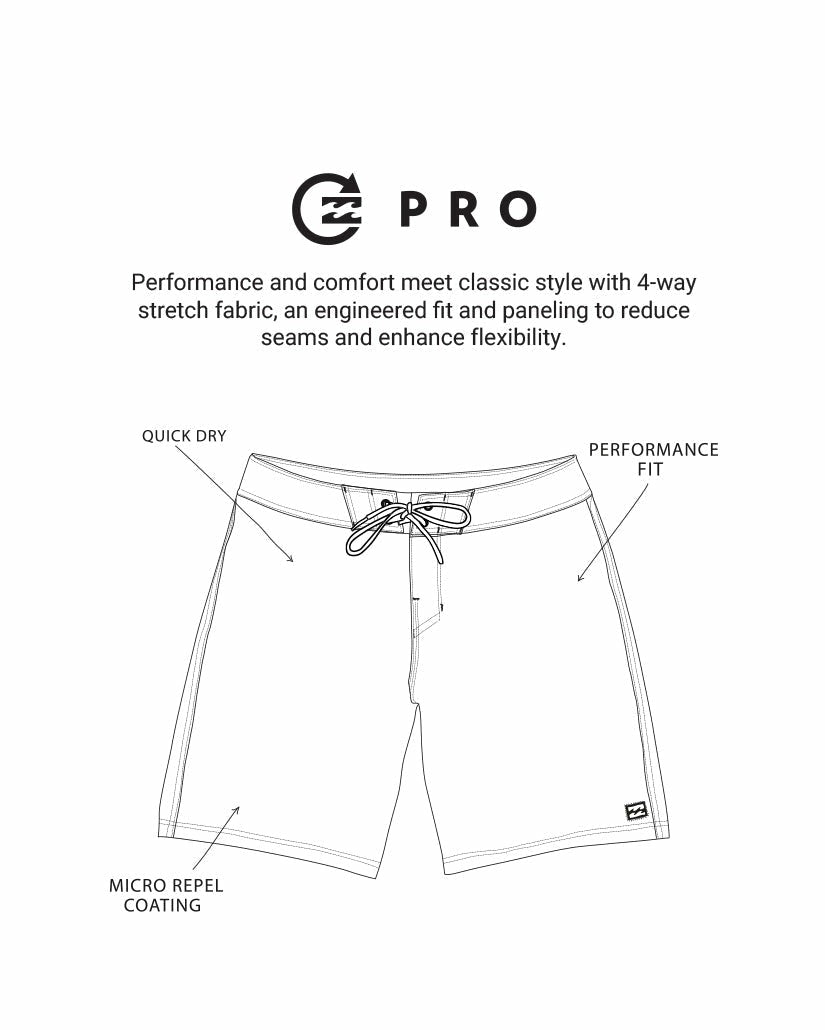 Sundays Pro Performance 19" Boardshorts - Black | Billabong Men
