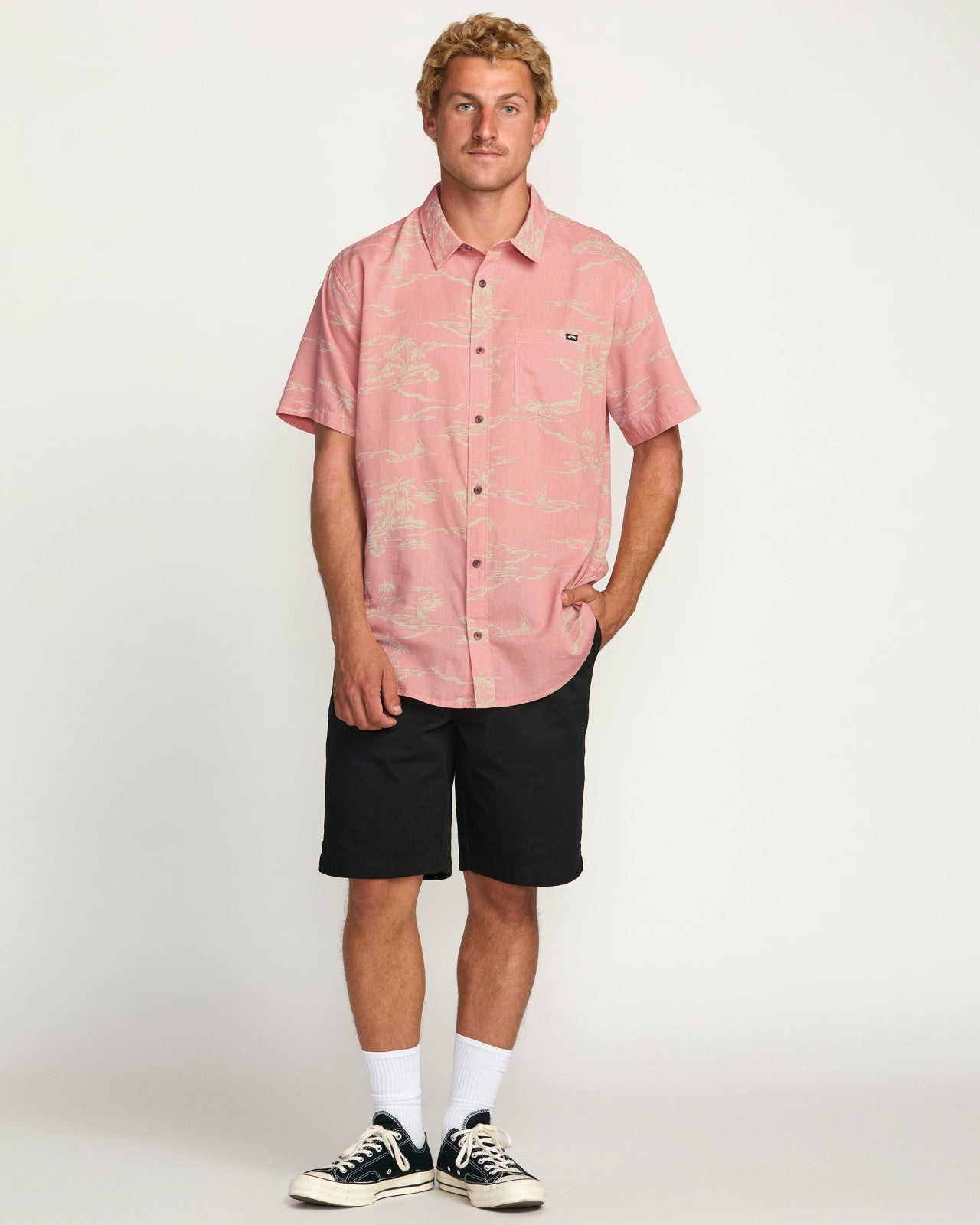 Sundays Short Sleeve Shirt - Dust Red | Billabong Men