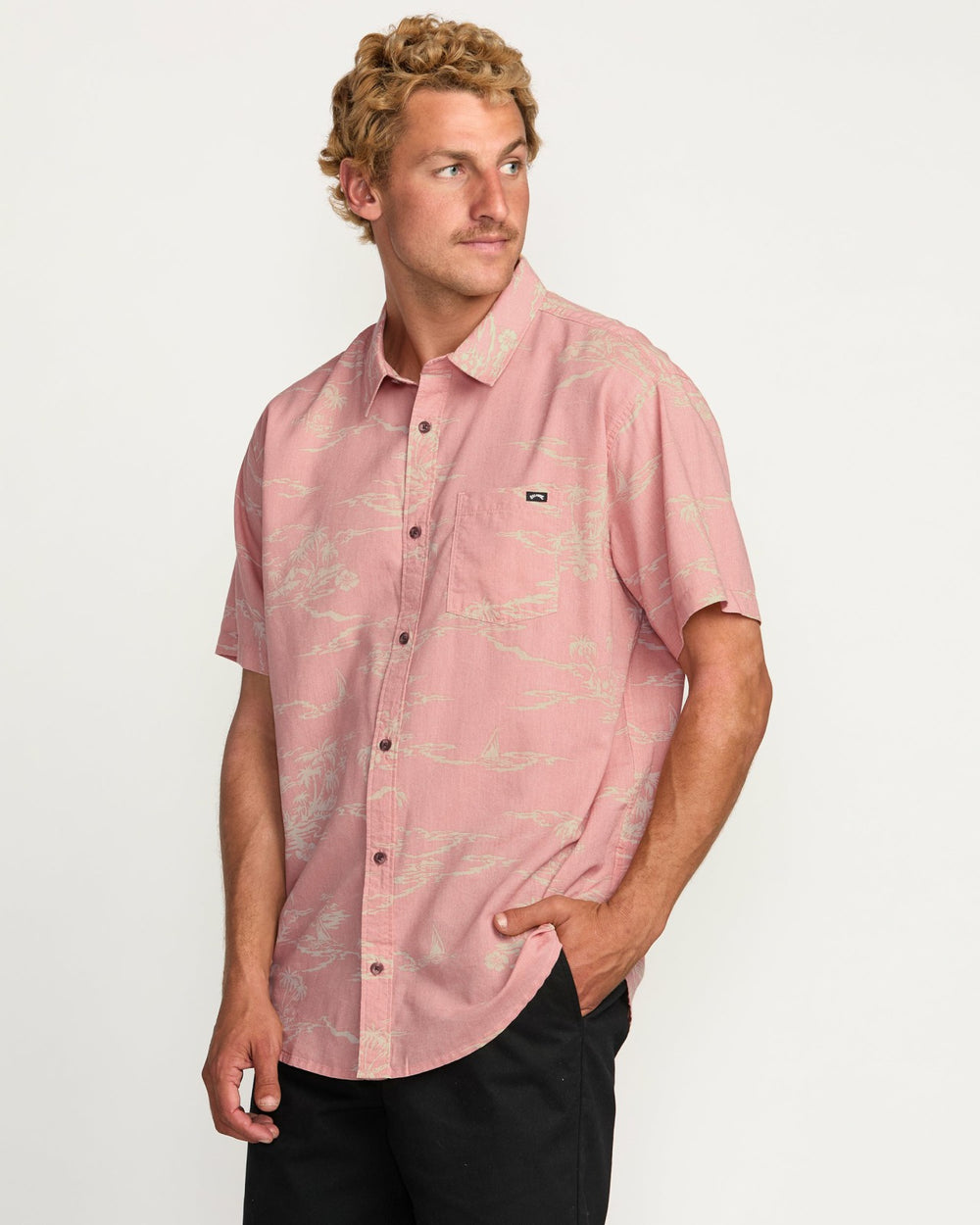Sundays Short Sleeve Shirt - Dust Red | Billabong Men