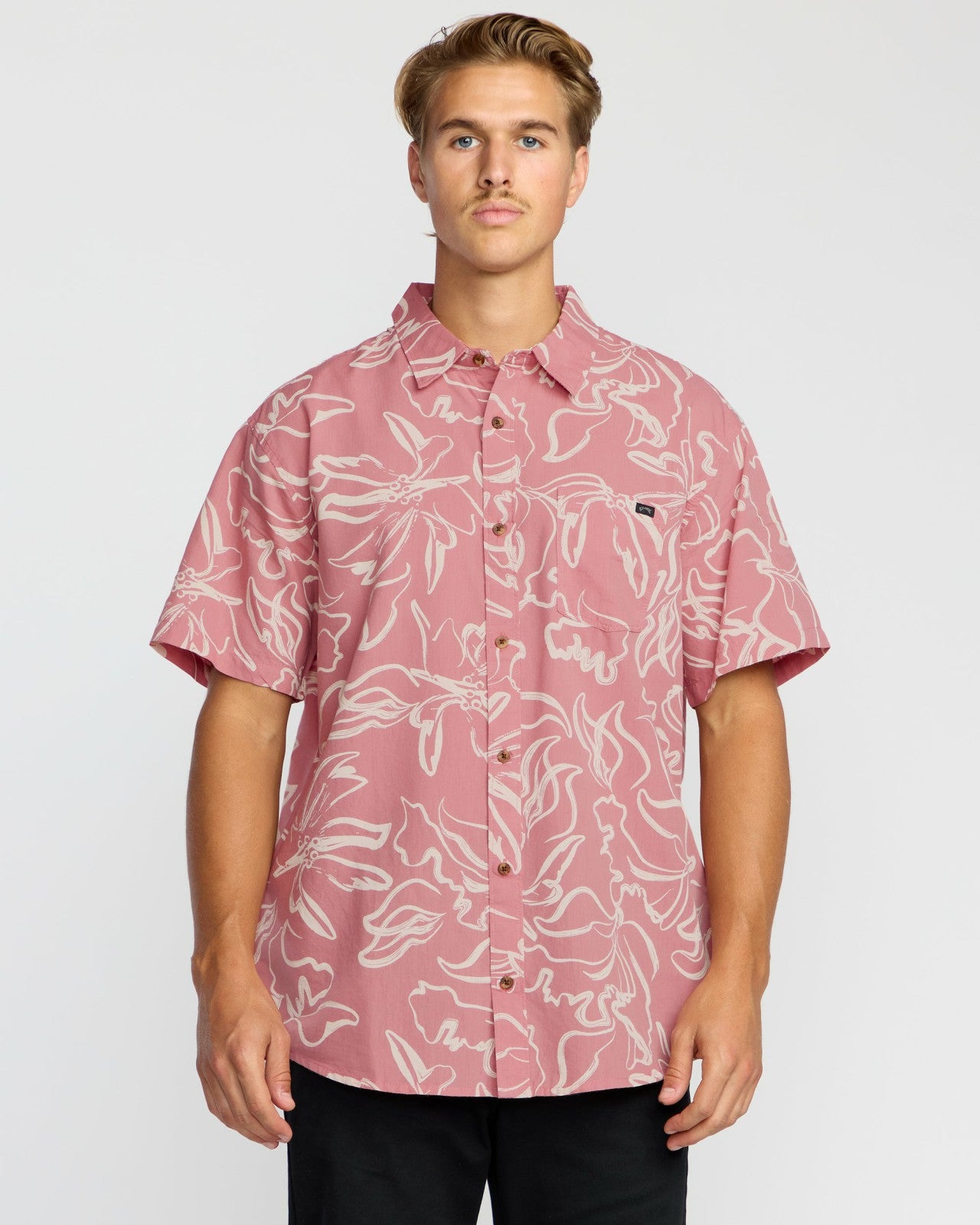 Sundays Short Sleeve Shirt - Faded Rose | Billabong Men