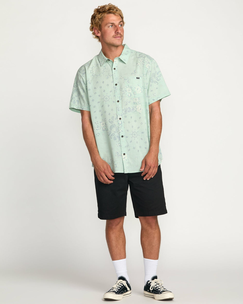 Sundays Short Sleeve Shirt - Mist Green | Billabong Men