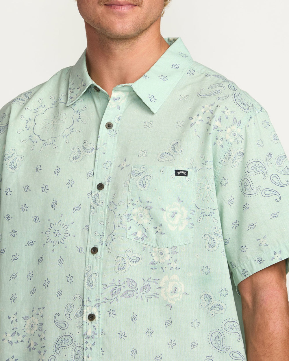 Sundays Short Sleeve Shirt - Mist Green | Billabong Men