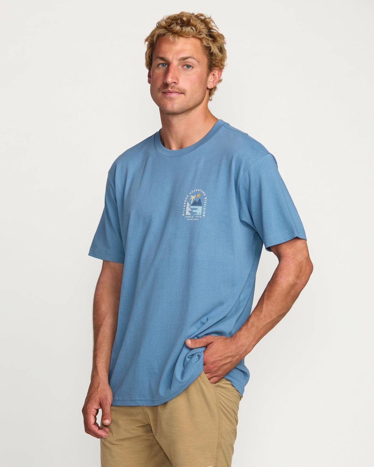 Sundown A/Div Tee - Carolina Blue | Billabong Men