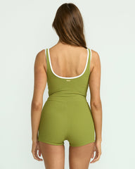 Sunrays Retro One-Piece Surf Suit - Ranger Green | Billabong Women