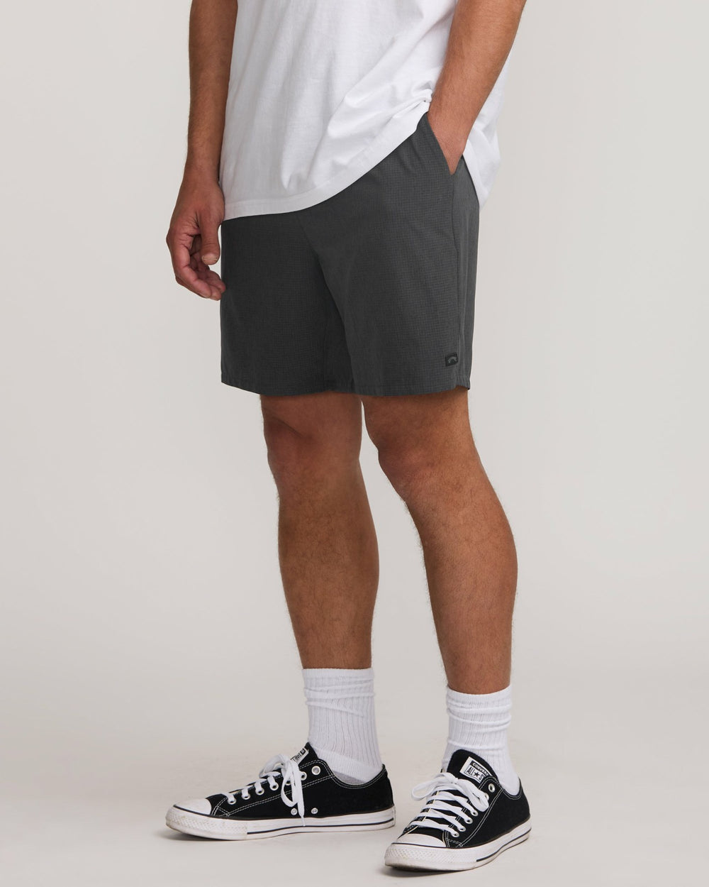 Surftrek Perforated Elastic 17" Hybrid Shorts - Black | Billabong Men