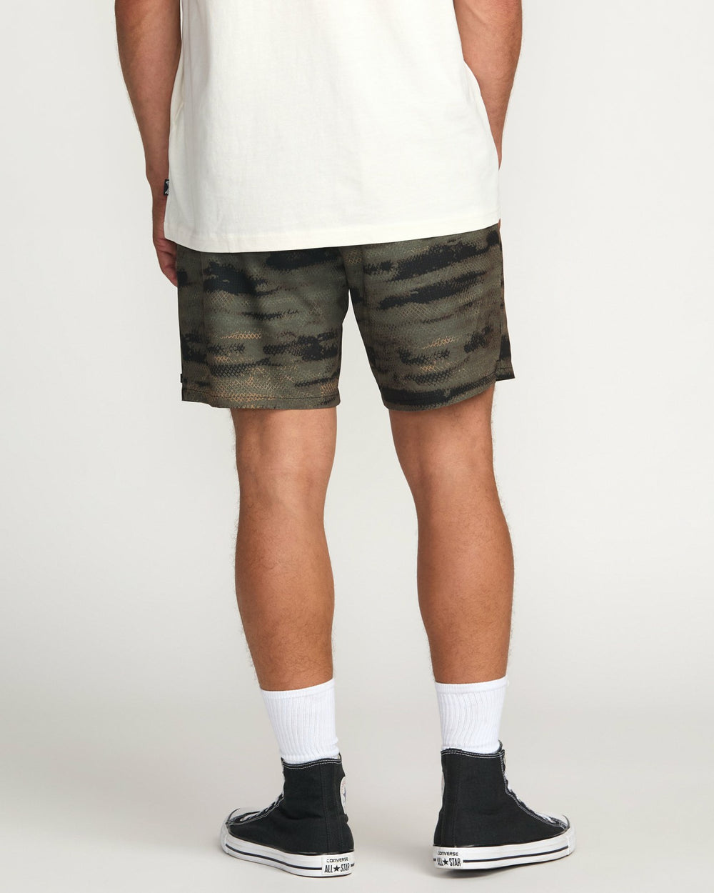 Surftrek Perforated Elastic 17" Hybrid Shorts - Dark Military | Billabong Men