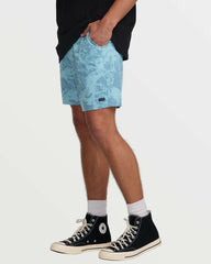 Surftrek Perforated Elastic 17" Hybrid Shorts - Glacier Blue | Billabong Men