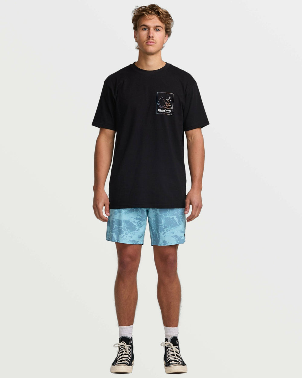 Surftrek Perforated Elastic 17" Hybrid Shorts - Glacier Blue | Billabong Men