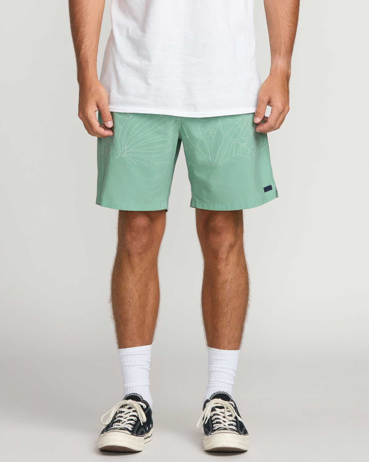 Surftrek Transit Elastic 17" Hybrid Shorts - Mist Green | Billabong Men