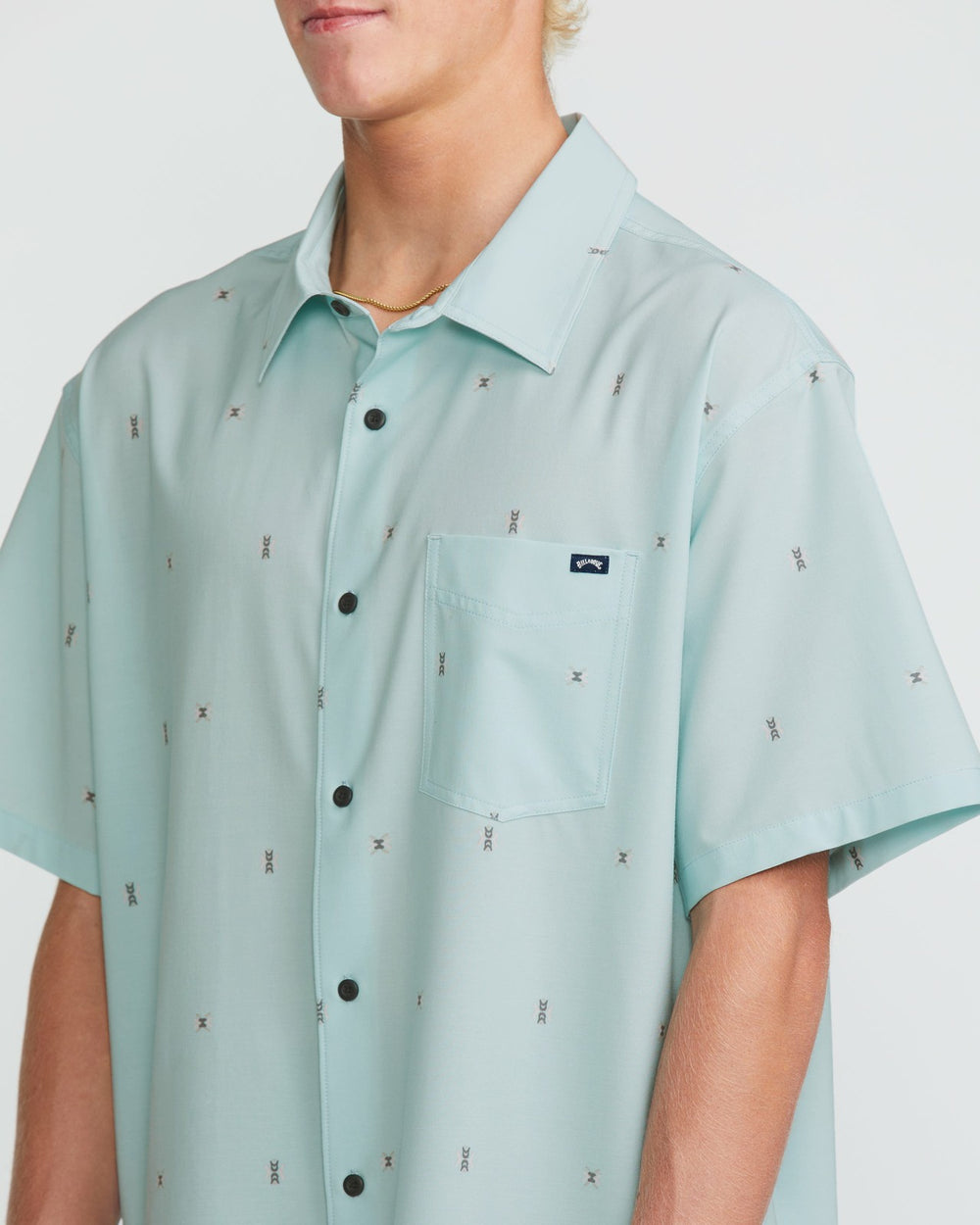 Surftrek Transit Short Sleeve Shirt - Dusty Blue | Billabong Men