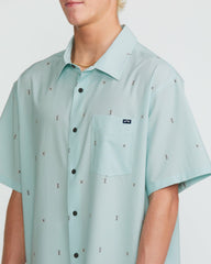 Surftrek Transit Short Sleeve Shirt - Dusty Blue | Billabong Men