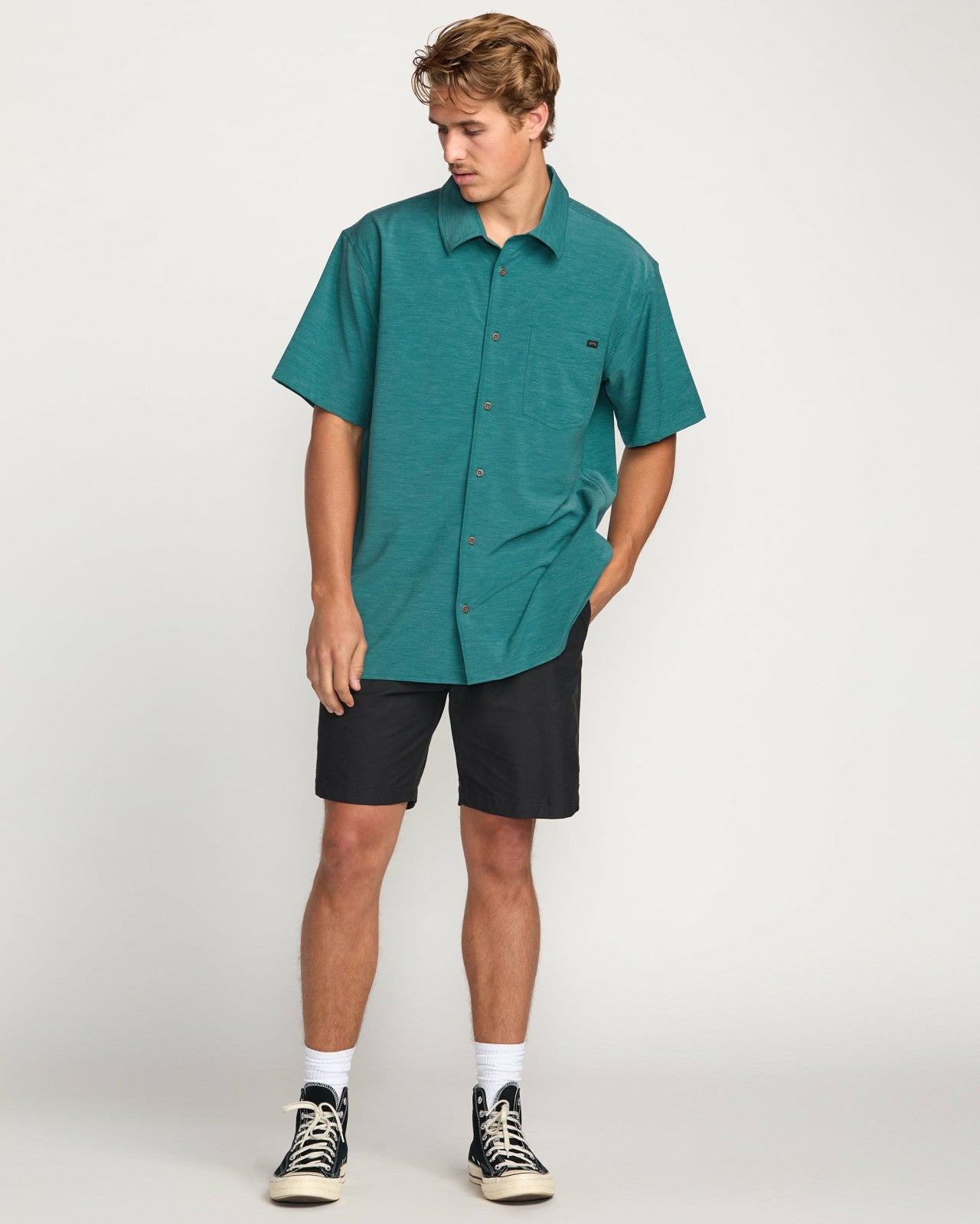 Surftrek Transit Short Sleeve Shirt - Marine | Billabong Men