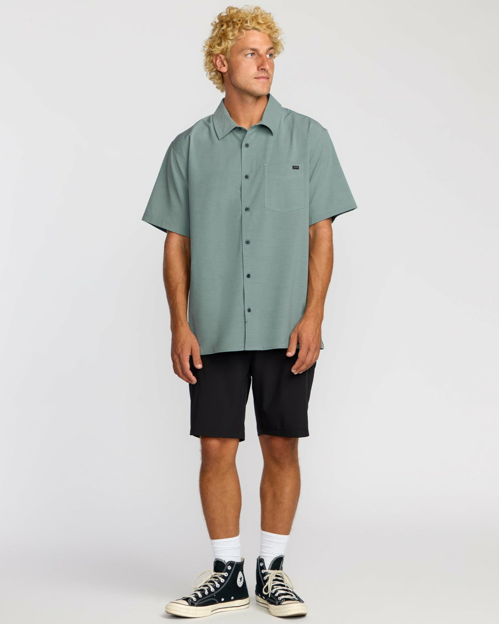 Surftrek Transit Short Sleeve Shirt - Sea Blue | Billabong Men