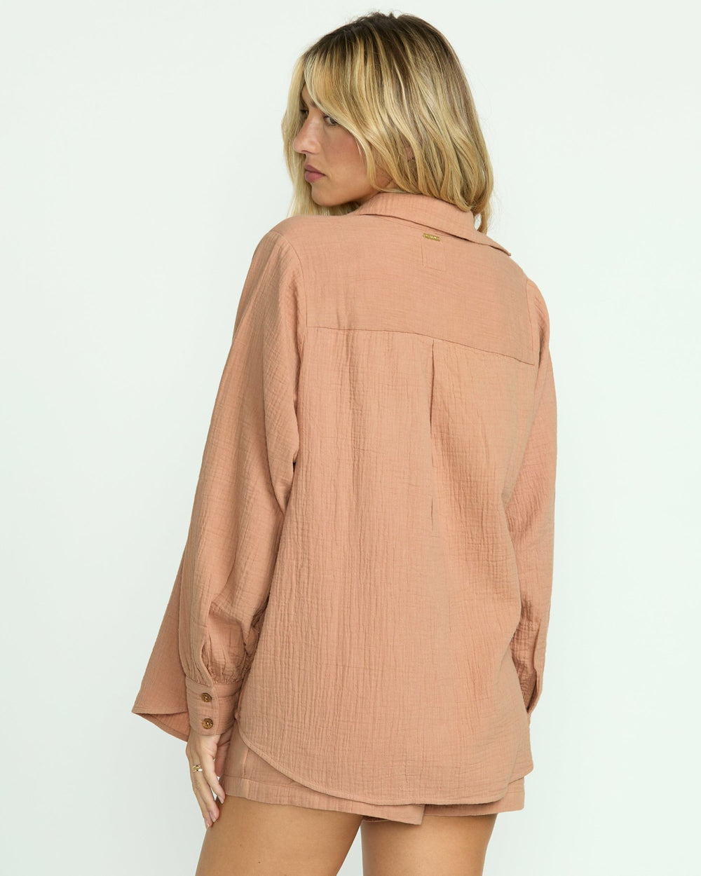Sweet Swell Long Sleeve Shirt - Rose Brown | Billabong Women