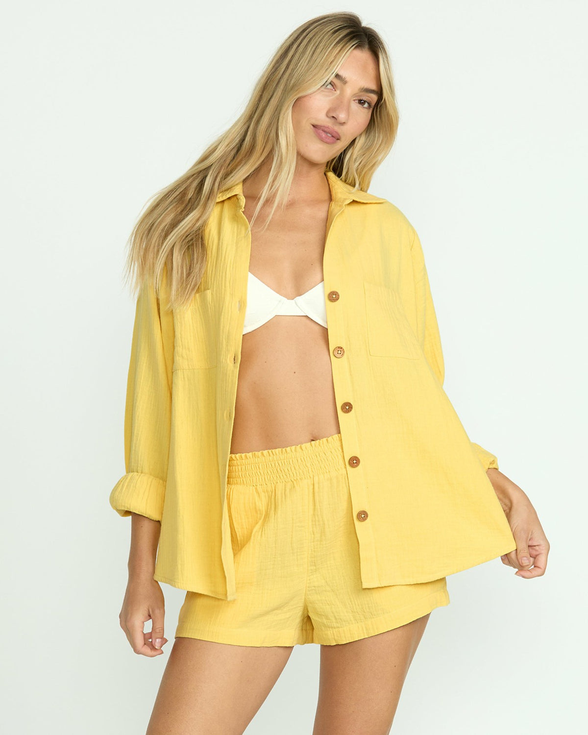 Sweet Swell Long Sleeve Shirt - Fresh Squeezed | Billabong Women