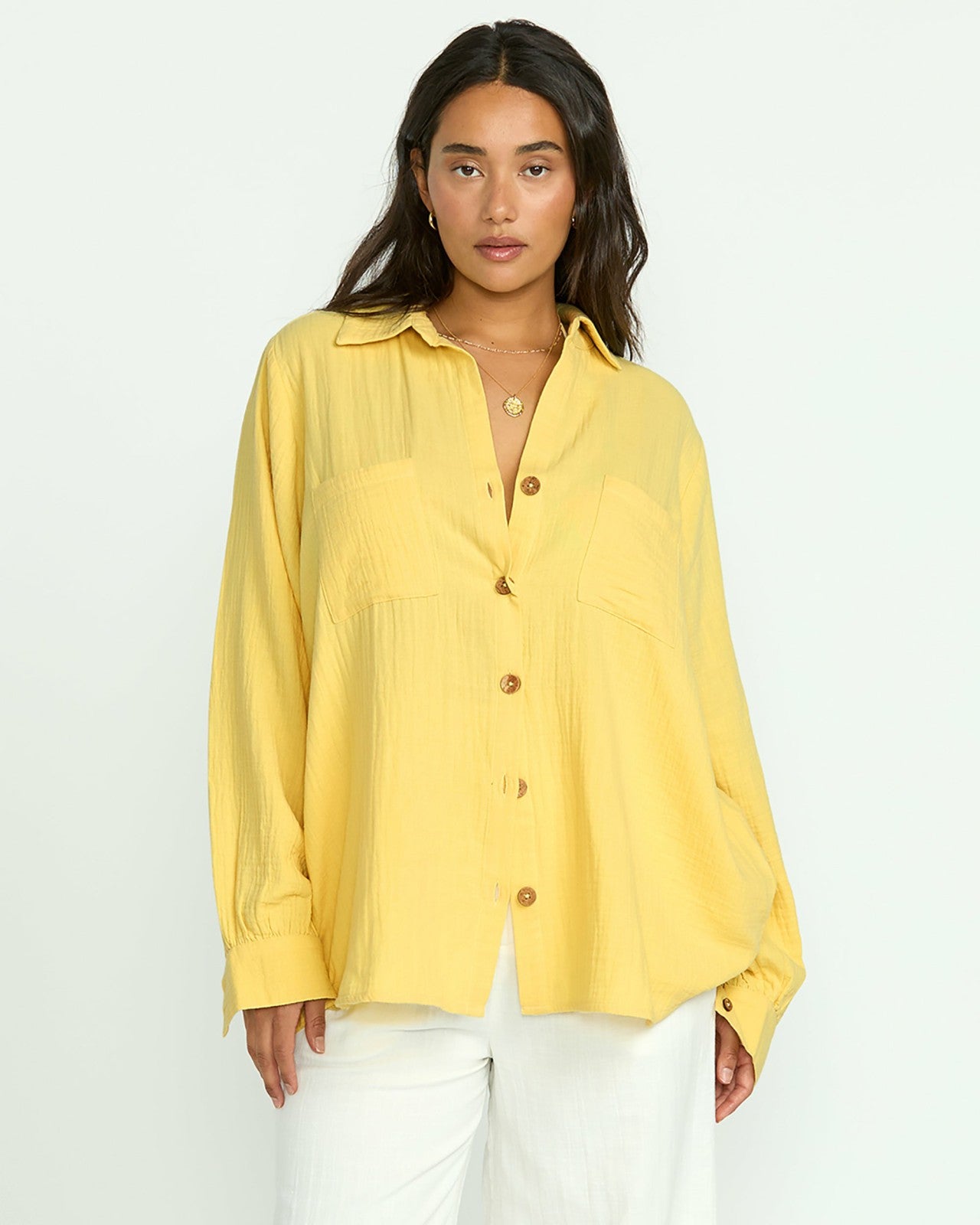 Sweet Swell Long Sleeve Shirt - Fresh Squeezed | Billabong Women