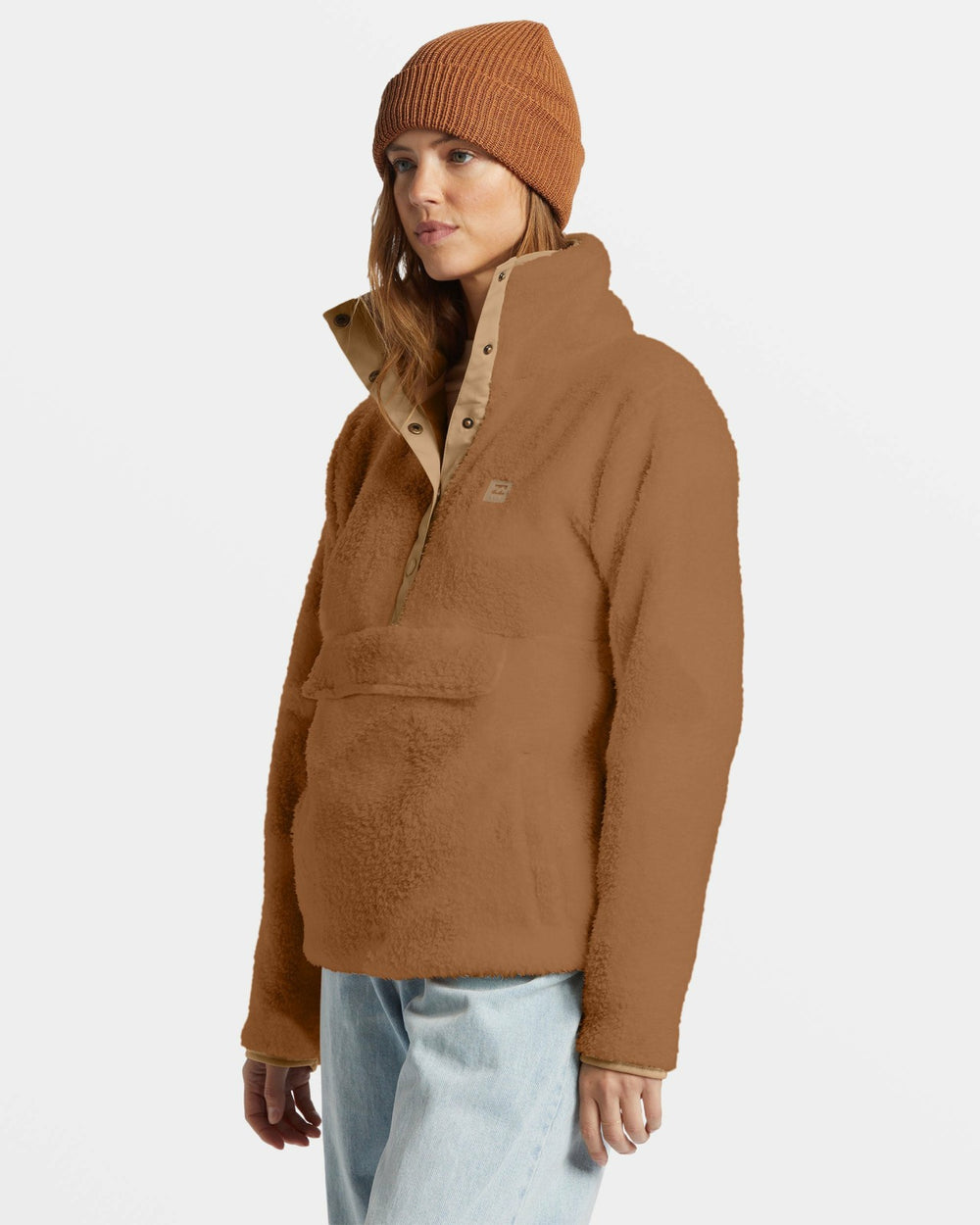 Switchback Mock Neck Fleece - Sandalwood | Billabong Women