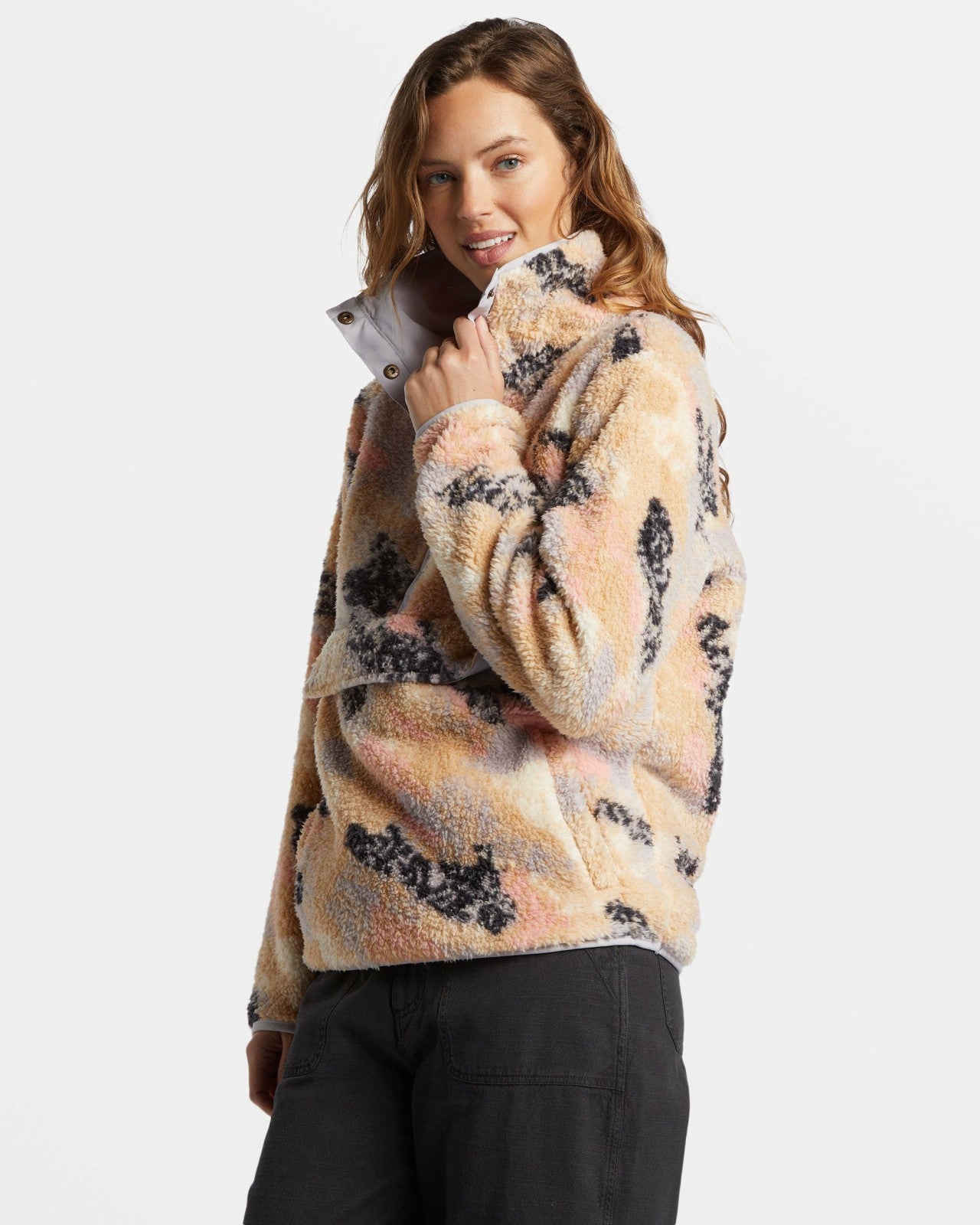 Switchback Mock Neck Fleece - Summer Rain | Billabong Women