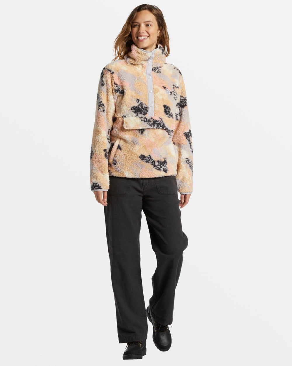 Switchback Mock Neck Fleece - Summer Rain | Billabong Women